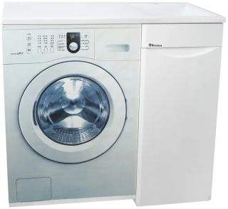 Тумба под раковину для стиральной машины Bellezza Олиссия 100см правая белый 00000011196